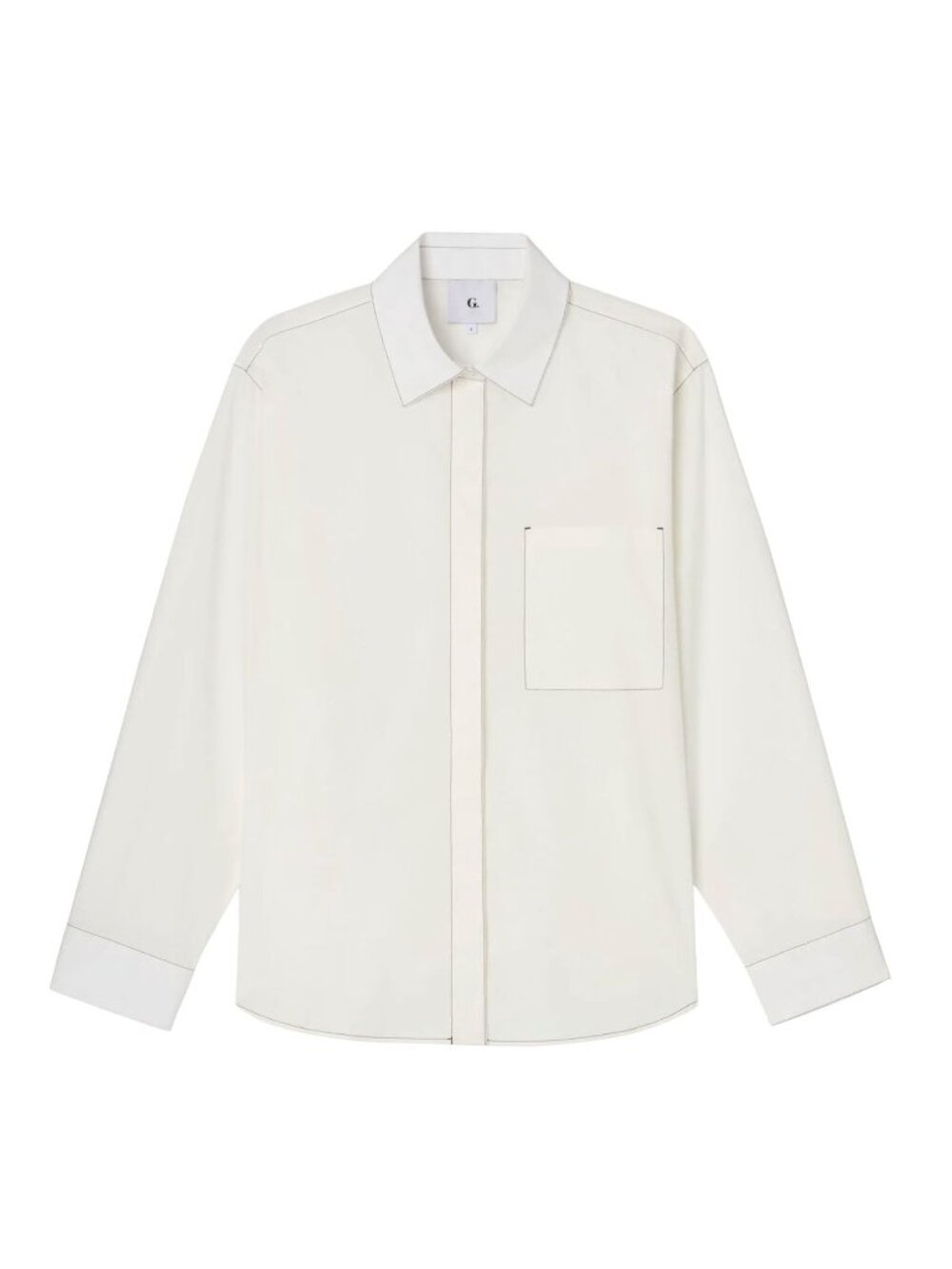 GWYN Reed Button Down White Shirt NWT $395 Sz 2